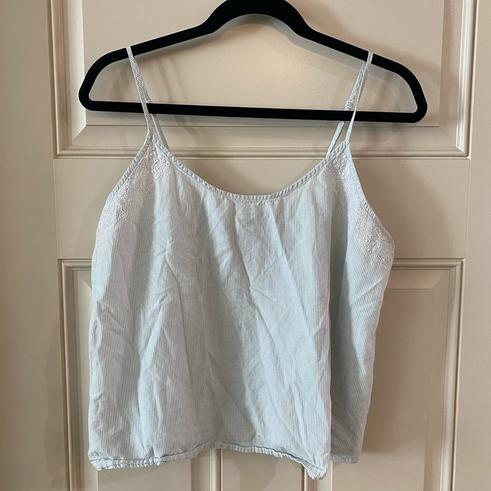 Light Blue Crop Top